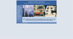 Desktop Screenshot of mayercapital.com