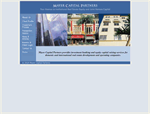 Tablet Screenshot of mayercapital.com